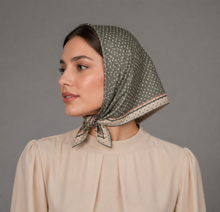 مینی اسکارف طرح خالدار
