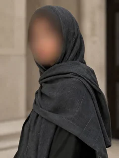 شال مشکی لمه شاین